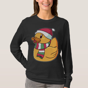 Xmas Rubber Ducky Duckie Duck Christmas Gift Cute  T-Shirt