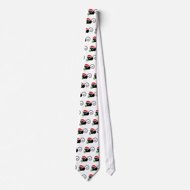 xmas santa cat tie (Front)