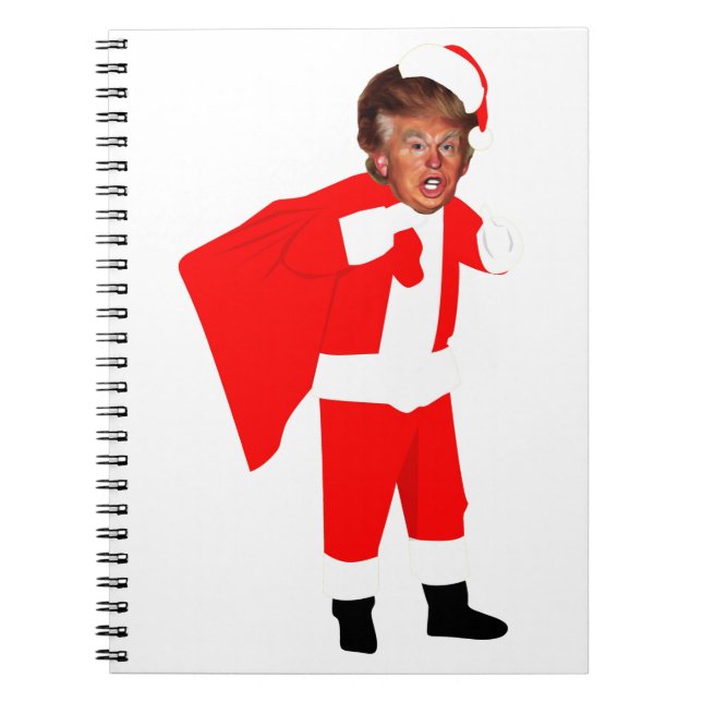 xmas santa donald trump notebook (Front)