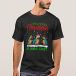 Xmas Santa Hat Reindeer Macaw Christmas Pajama  T-Shirt<br><div class="desc">Xmas Santa Hat Reindeer Macaw Christmas Pajama</div>