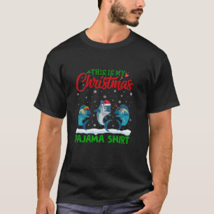 Xmas Santa Hat Reindeer Mahi Mahi Fish Christmas P T-Shirt