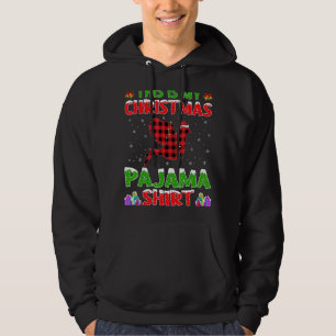 Xmas Santa Hat This Is My Dove Christmas Pajama Hoodie