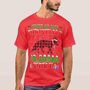 Xmas Santa Hat This Is My Fo Christmas Pajama T-Shirt