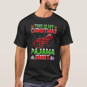 Xmas Santa Hat This Is My Iguana Christmas Pajama T-Shirt