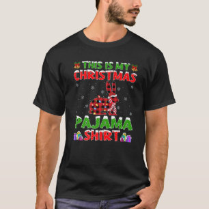 Xmas Santa Hat This Is My Rabbit Christmas Pajama T-Shirt