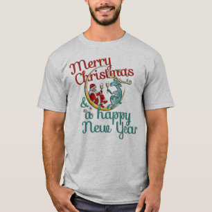 Xmas - SANTA & REINDEER - Christmas - New Year T-Shirt