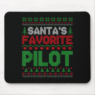 Xmas Santa's Favorite Lot Funny Ugly Christmas Swe Mouse Pad