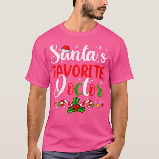 Xmas Santas Favourite Doctor Shirts Women Merry Ch (Front)