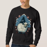 Xmas Sheep Santa on Christmas Sheep Sweatshirt<br><div class="desc">Xmas Sheep Santa on Christmas Sheep</div>