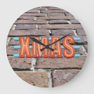 XMAS Sign Large Clock
