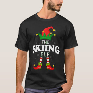 Xmas Skiing Elf Family Matching Christmas Pajama  T-Shirt