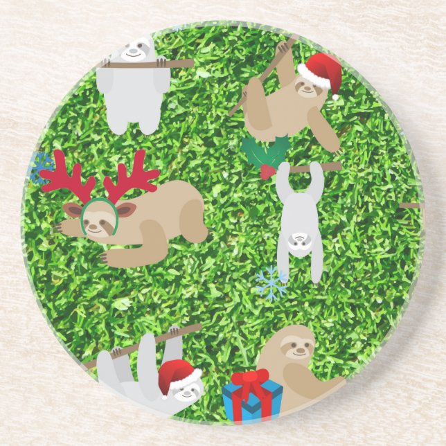 xmas sloth coaster (Front)