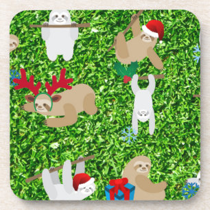 xmas sloth coaster