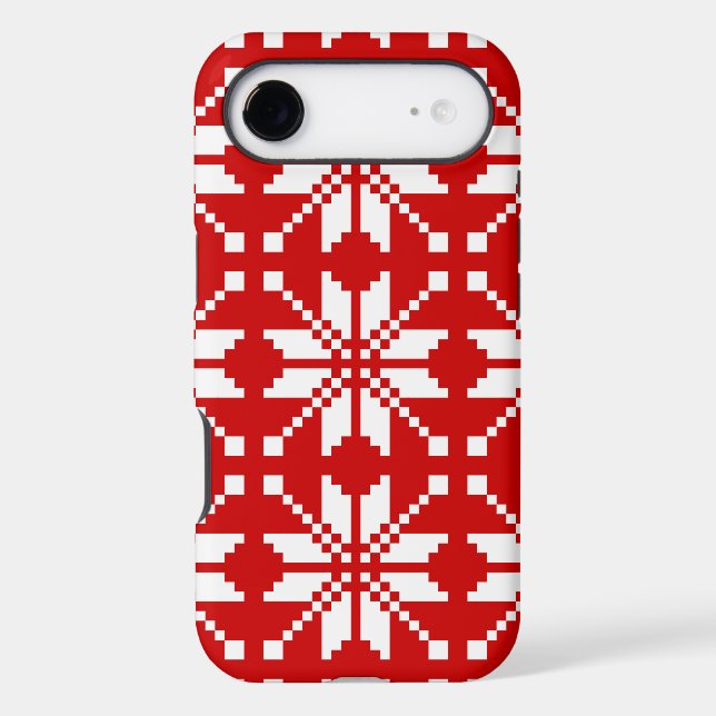 Xmas Snowflake Christmas Pattern (Back)