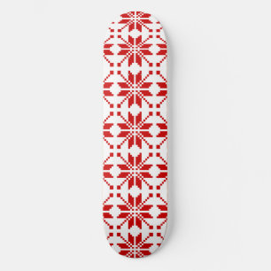 Xmas Snowflake Christmas Pattern Skateboard