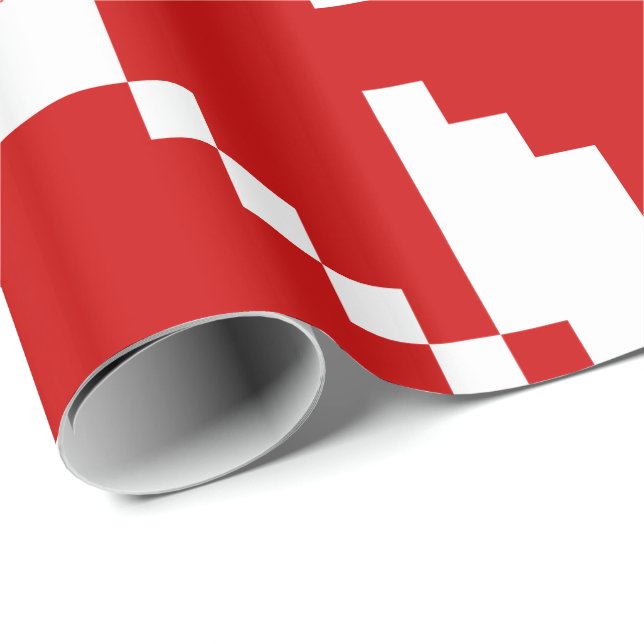 Xmas Snowflake Christmas Pattern Wrapping Paper (Roll Corner)