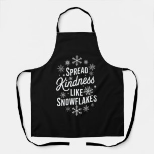 Xmas Spread Kindness Like Snowflakes Christmas Apron