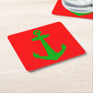 xmas square paper coaster