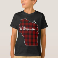 Xmas Stocking for Mum Red Plaid Deer Tree Wisconsi