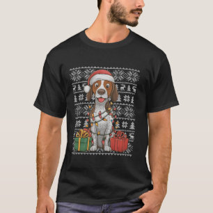 Xmas Sweater Style Ugly Santa English Pointer Dog