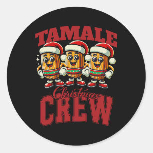 Xmas Tamale Food Funny Mexican Christmas Tamale Ma Classic Round Sticker