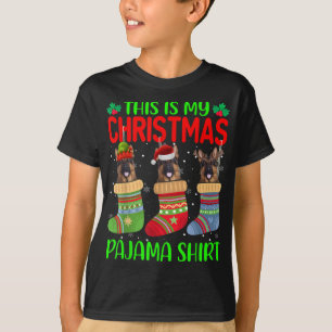 Xmas This Is My Christmas Pajama German Shepherd D T-Shirt