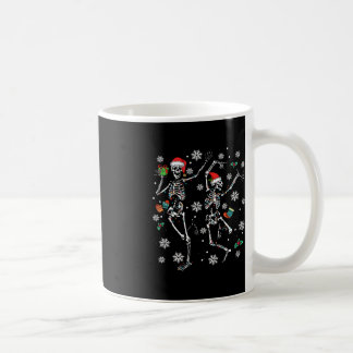 Xmas Tree Christmas Lights Christmas Skeleton Danc Coffee Mug