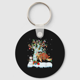 Xmas Tree Decoration Lighting Sea Turtle Christmas Key Ring