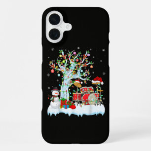 Xmas Tree Decoration Lights Musical Drum Christmas iPhone 16 Plus Case