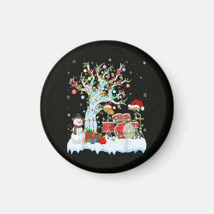 Xmas Tree Decoration Lights Musical Drum Christmas Magnet