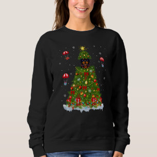 Xmas Tree Decorations Lights Santa French Bulldog Sweatshirt