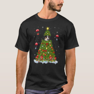 Xmas Tree Decorations Santa Wire Fox Terrier Dog C T-Shirt