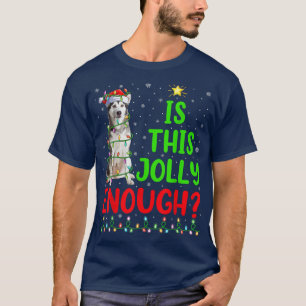 Xmas Tree Is This Jolly Enough Alaskan Malamute Ch T-Shirt