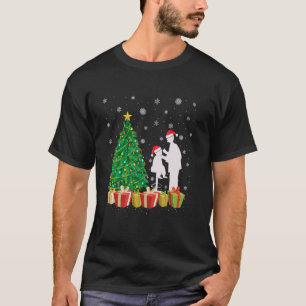Xmas Tree Lighting Santa Hat Paediatrics Nurse Chr T-Shirt