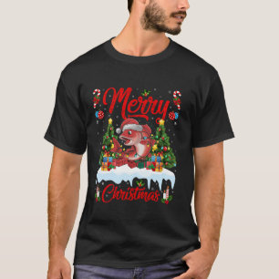 Xmas Tree Lighting Santa Hat Redfish Christmas T S T-Shirt