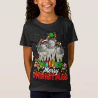 Xmas Tree Lights Christmas Pajama Wolf Animals Lov