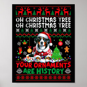 Xmas Tree Ornaments Are History Appenzeller Sennen Poster
