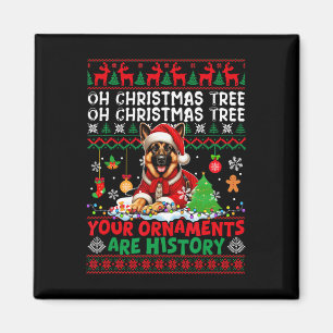 Xmas Tree Ornaments Are History Sweater German She Magnet