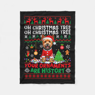 Xmas Tree Ornaments Are History Sweater Norwich Te Fleece Blanket