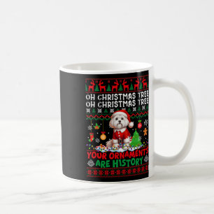 Xmas Tree Ornaments Are History Sweater Santa Malt Coffee Mug