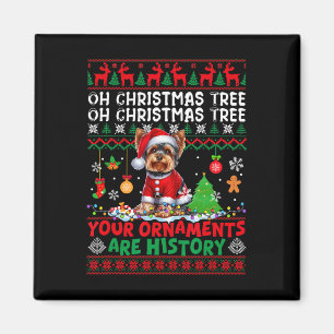 Xmas Tree Ornaments Are History Sweater Yorkshire Magnet