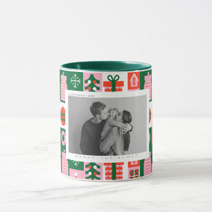 Xmas Trees Coloured Noel Christmas Mug