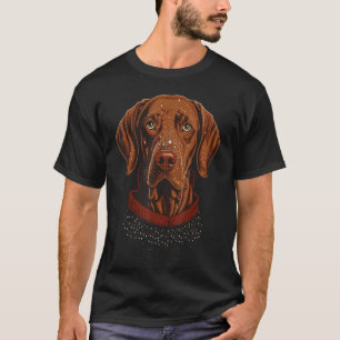 Xmas Vizsla Santa on Christmas Vizsla 1 T-Shirt