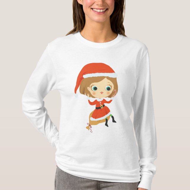 Xmas woman PJs T-Shirt (Front)