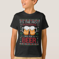 Xmas Wonderful Time For A Beer Ugly Christmas S