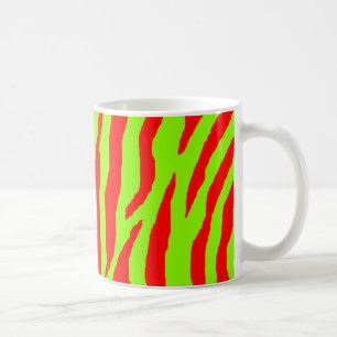 Xmas Zebra Red & Green Coffee Mug