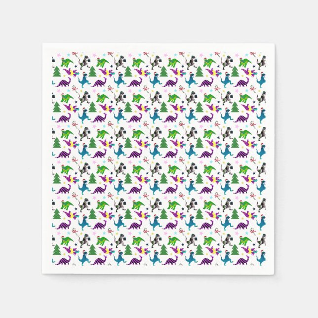 Xmasaurs Napkin (Front)