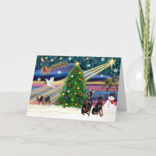 XmasMagic-MinPin-Pair Holiday Card