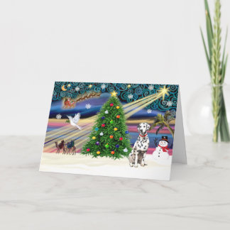XmsMagic-Dalmatian Holiday Card