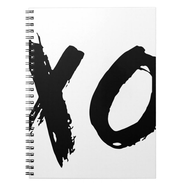 XO Brush Minimal Spiral Notebook (Front)